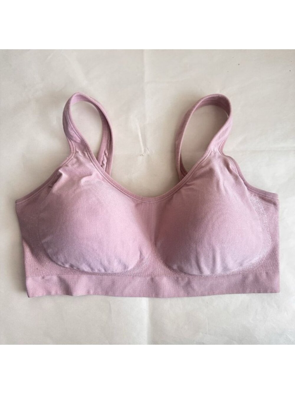 Shapermint Bra Essentials Daily Comfort Wireless XL Pink Rose
